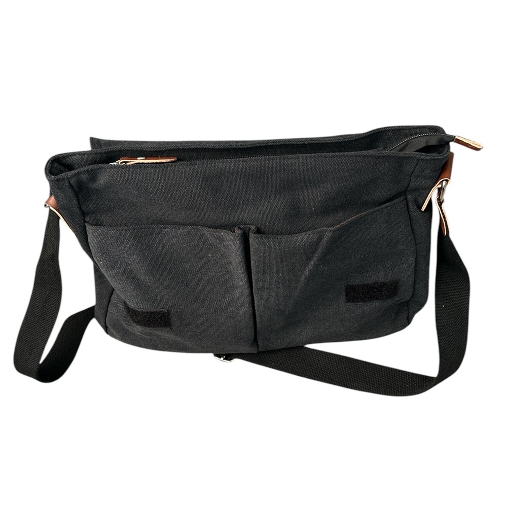 Green Day Black Canvas Messenger Bag Custom Made - Picture 4 of 6